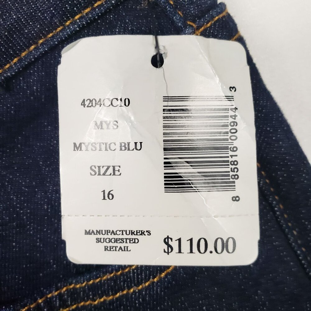 Miraclebody Jeans Women's Size 16 Mystic Blue Dark Wash Denim Slimming Stretch - Picture 9 of 16